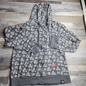 Dungeons & Dragon by Lootwear Hoodie Small Gray